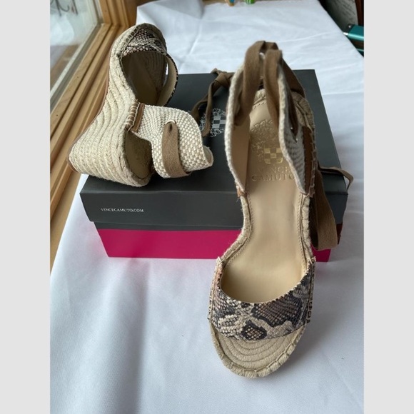 Vince Camuto Shoes - VINCE CAMUTO, NEW WOVEN WEDGE WOMEN SANDAL,
